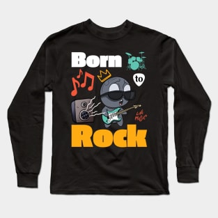 Born to Rock Black Long Sleeve T-Shirt